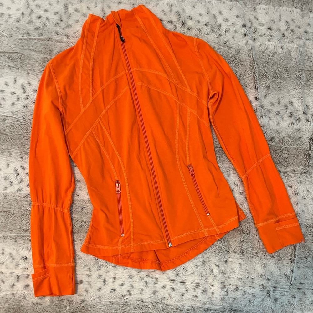 Lululemon Orange Zip-Up Jacket